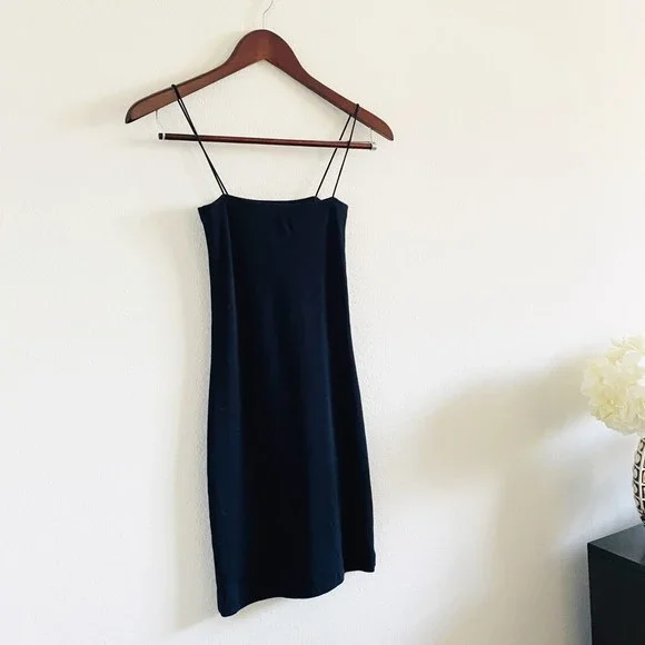 SOLD - Zara Knit Spaghetti Strap Mini Dress - Picture 4 of 5